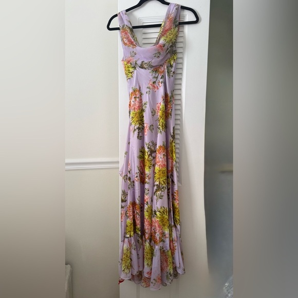 NWT Cinq a Sept Chrysanthemum Ray Dress in Lilac Multi Size 0 - Picture 9 of 9